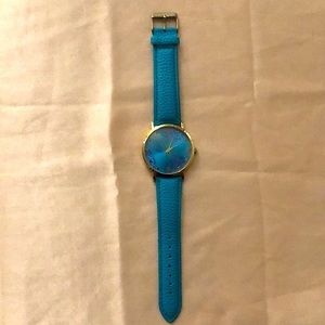Feather Face Teal Watch